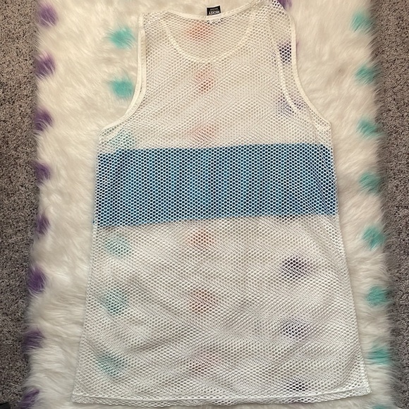 Disney Mickey Mouse Unlimited Vtg Wave Rider Swim Cover Up Tunic Mesh Women's - Picture 5 of 6